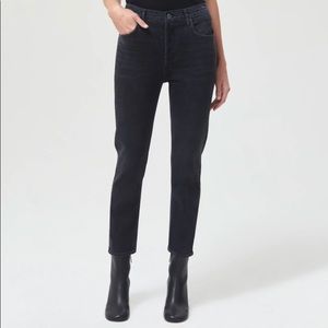 Agolde Riley high rise jeans in panoramic